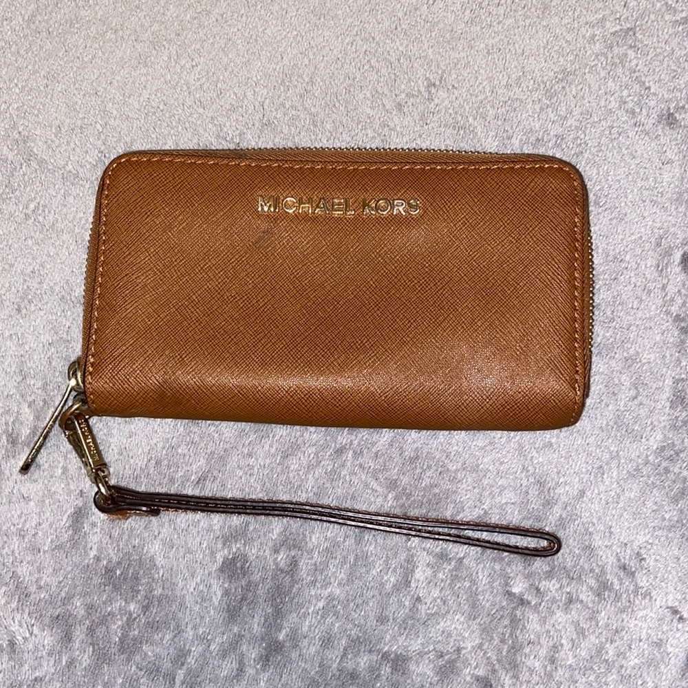 MICHAEL KORS Brown Leather Wallet